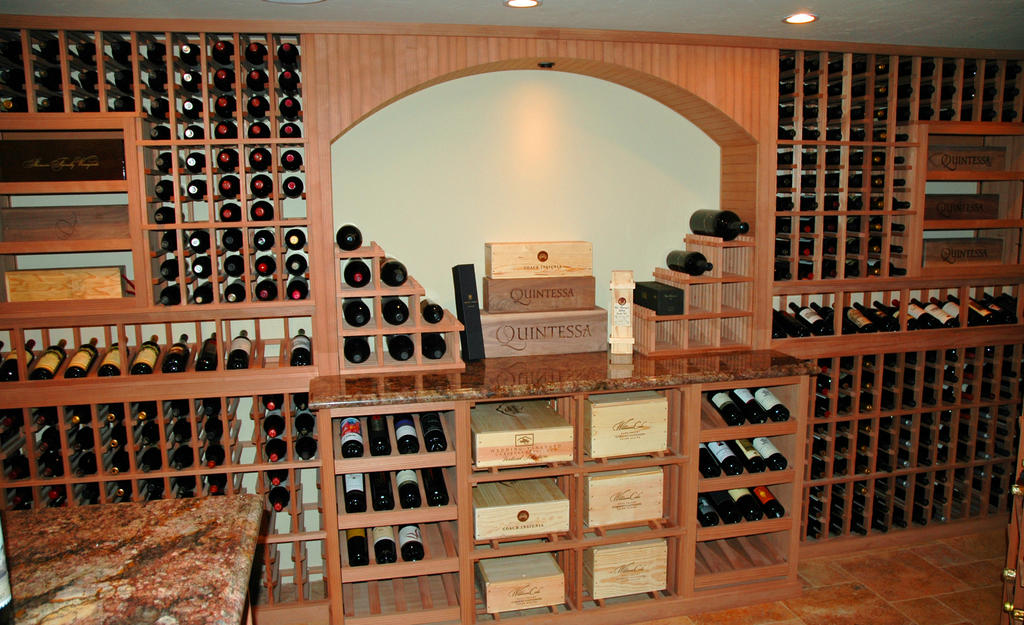Luxury custom wine cellar example in Austin