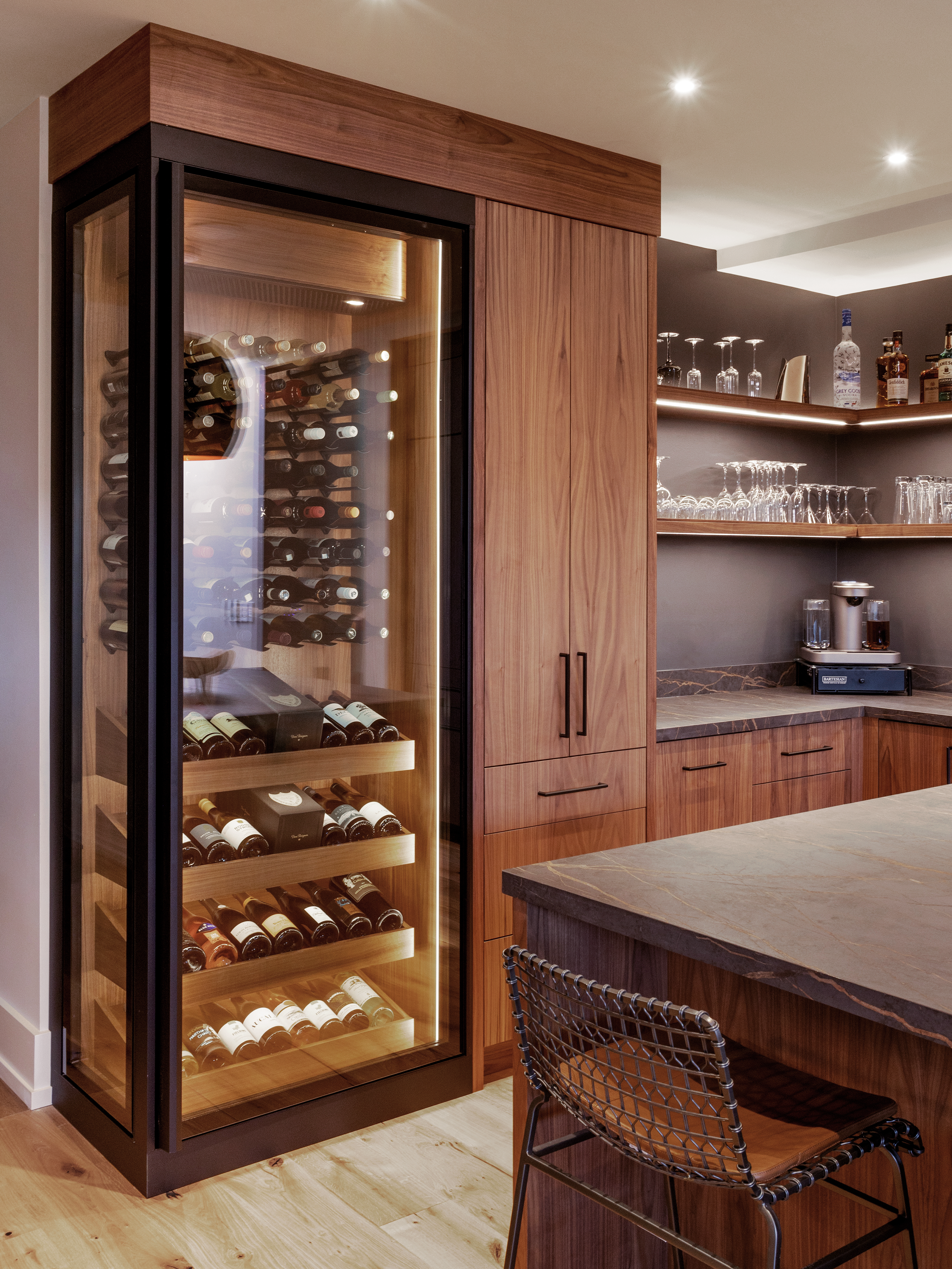 Custom Glass Wine Cabinets in Austin, TX – Photo 03