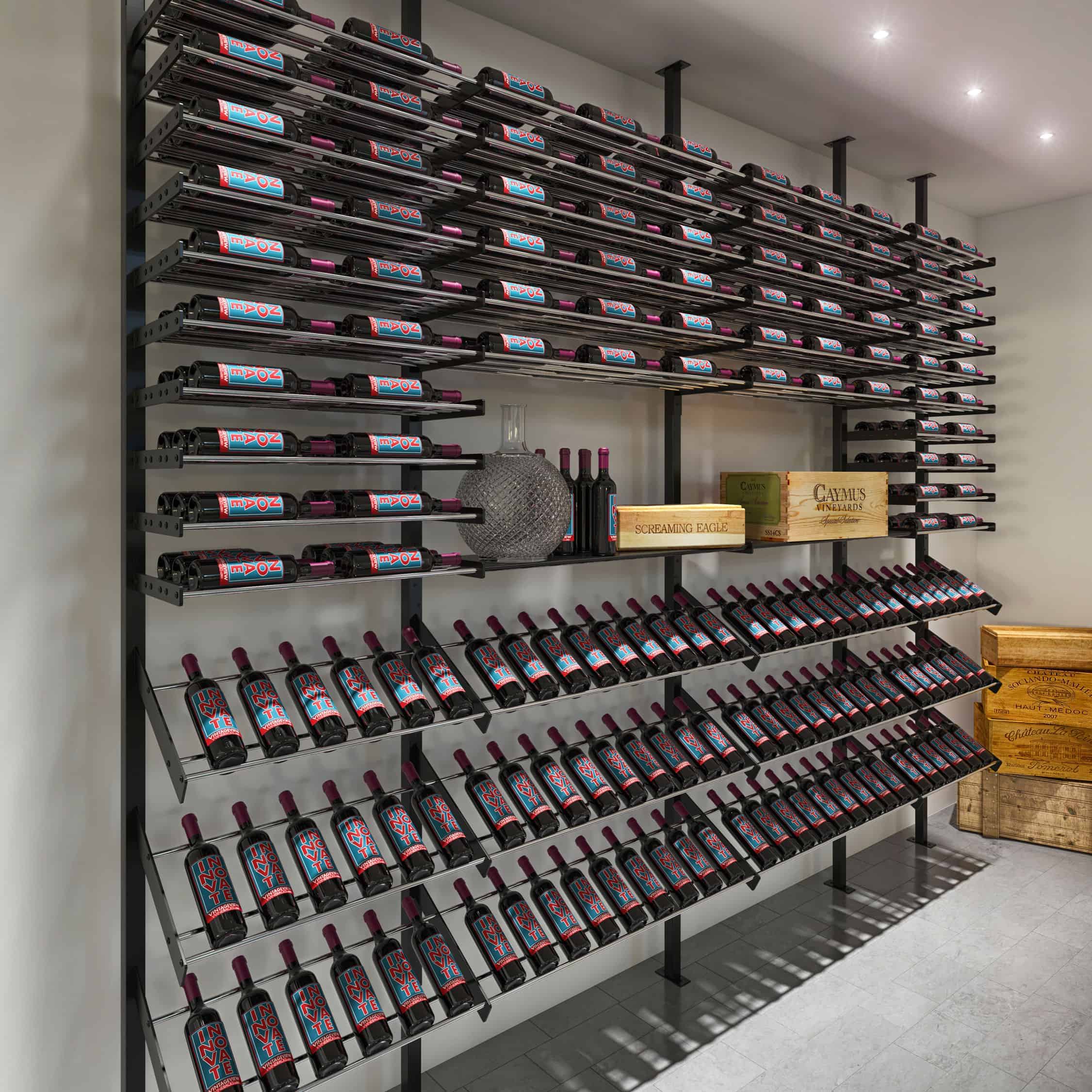 Luxury custom wine cellar example in Austin