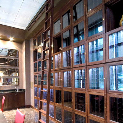 Luxury custom wine cellar example in Austin